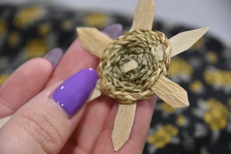 Sweetgrass Turtle by Delia Francis