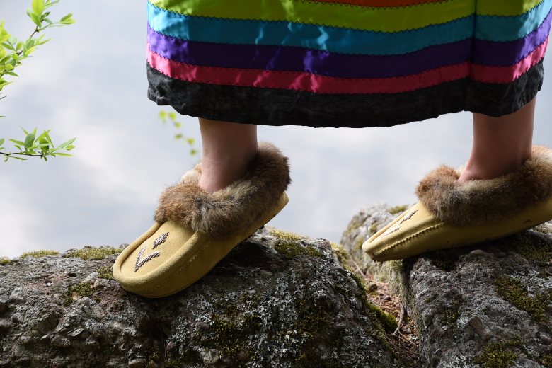 Fur-Trimmed Moccasins by Rita Neptune